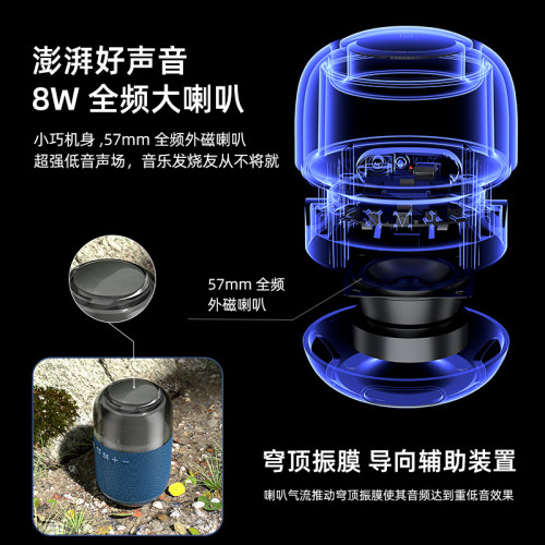 無線藍牙音箱帶RGB燈重低音戶外可攜式布藝防水小音響2025新款 無線藍牙音箱帶RGB燈重低音戶外可攜式布藝防水小音響2025新款