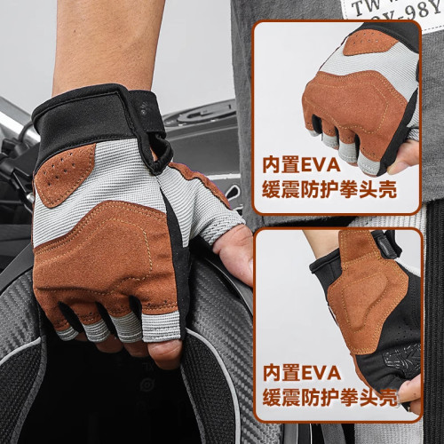 摩托車手套男女戶外運動半指手套騎行訓練機車半指手套 摩托車手套男女戶外運動半指手套騎行訓練機車半指手套