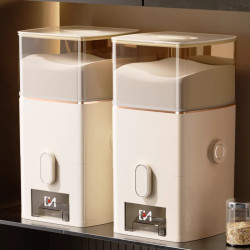 計量面粉收納桶防蟲防潮密封罐家用裝米缸米箱食品級高級儲存容器