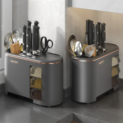 廚房置物架多功能台面調料收納神器用品大全調味品刀架刀具整理架