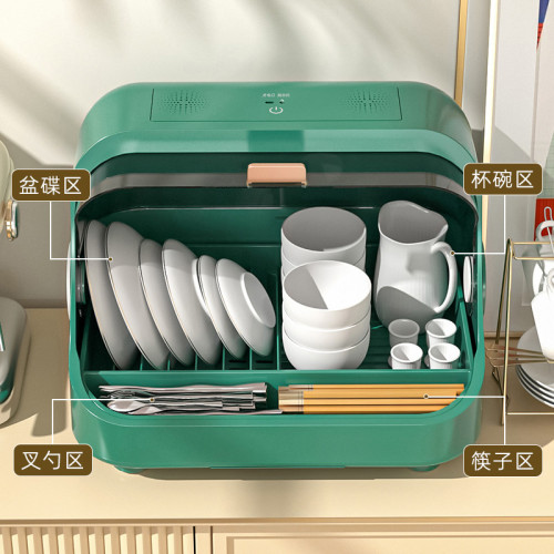 消毒碗碟置物架廚房家用碗筷瀝水收納台面帶蓋裝餐具碗盤小型碗櫃 消毒碗碟置物架廚房家用碗筷瀝水收納台面帶蓋裝餐具碗盤小型碗櫃
