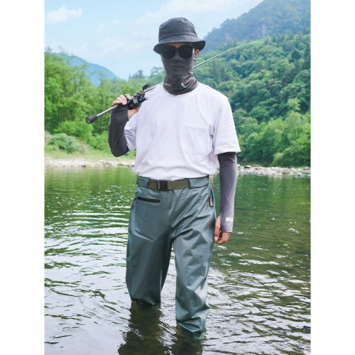 腰褲涉水褲路亞裝備釣魚服趕海水褲谿流釣半身連體防水下水褲海釣 腰褲涉水褲路亞裝備釣魚服趕海水褲谿流釣半身連體防水下水褲海釣