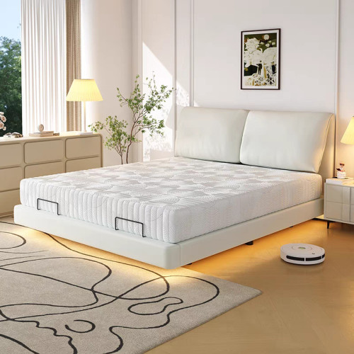 大象耳朵懸浮床多功能電動床意式輕奢真皮床全自動智能升降雙人床 大象耳朵懸浮床多功能電動床意式輕奢真皮床全自動智能升降雙人床