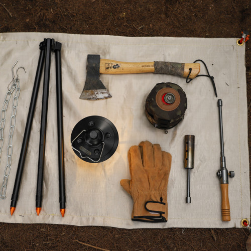 JR戶外篝火三腳架露營野營野炊鍋架加粗鋁合金吊鍋支架高度可調節 JR戶外篝火三腳架露營野營野炊鍋架加粗鋁合金吊鍋支架高度可調節