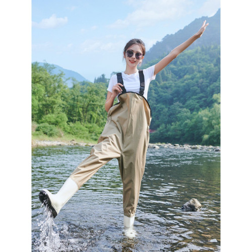 女士尼龍下水褲半身連體抓捕魚沙灘雨鞋防水雨褲防水衣服防水背帶 女士尼龍下水褲半身連體抓捕魚沙灘雨鞋防水雨褲防水衣服防水背帶