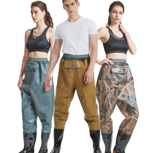 齊腰透氣下水捕魚褲半身超輕迷彩下水連體半身涉水褲釣魚服抓魚褲 齊腰透氣下水捕魚褲半身超輕迷彩下水連體半身涉水褲釣魚服抓魚褲