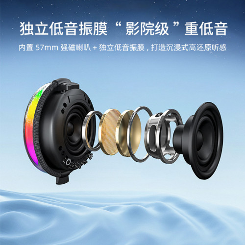 無線藍牙音箱可攜式帶提手布藝防水迷你小音響低音砲戶外2025新款 無線藍牙音箱可攜式帶提手布藝防水迷你小音響低音砲戶外2025新款