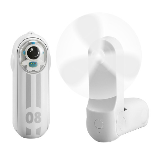 2025新款手持風扇 太空人折曡風扇USB隨身可攜式戶外靜音大風力風扇