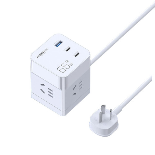 品勝3口65W智能魔方多功能4孔拖線板USB插座適用華爲超級快充40W 品勝3口65W智能魔方多功能4孔拖線板USB插座適用華爲超級快充40W