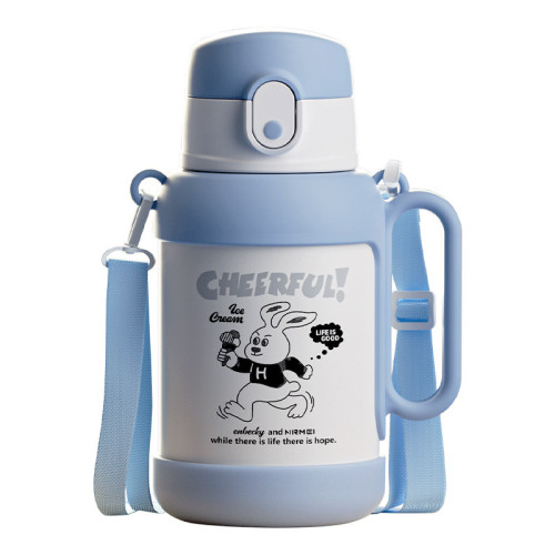 兒童保溫杯上學316不鏽鋼食品級女生學生高顔值智能帶吸管水杯子 兒童保溫杯上學316不鏽鋼食品級女生學生高顔值智能帶吸管水杯子