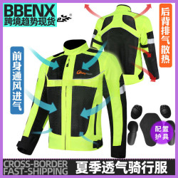 RidingTribe夏季戰神機車服網眼透氣賽車服摩托車騎行服壯漢JK-21