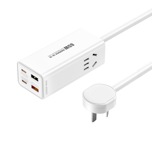 remax 大功率桌面排插多口Type-C快充頭 65W充電變壓器電腦充電頭 remax 大功率桌面排插多口Type-C快充頭 65W充電變壓器電腦充電頭