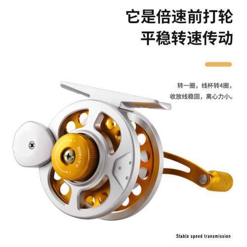 4.0倍速全金屬前打輪帶排線輪輕松 卸力冰釣輪漁輪魚線輪磯釣漁輪 4.0倍速全金屬前打輪帶排線輪輕松 卸力冰釣輪漁輪魚線輪磯釣漁輪
