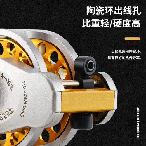 4.0倍速全金屬前打輪帶排線輪輕松 卸力冰釣輪漁輪魚線輪磯釣漁輪 4.0倍速全金屬前打輪帶排線輪輕松 卸力冰釣輪漁輪魚線輪磯釣漁輪