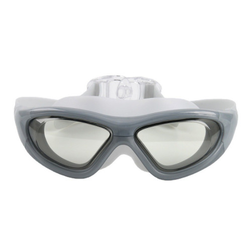 大框盒裝矽膠防霧泳鏡平光高清潛水泳鏡貼合大框潛水防水遊泳眼鏡