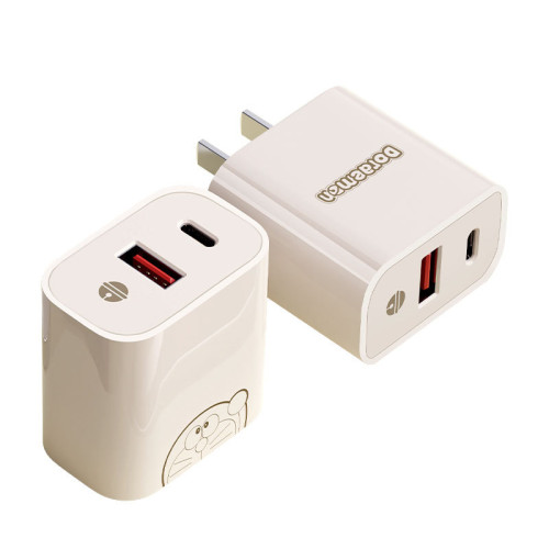 哆啦A夢PD20W雙口充電器頭適用蘋果1514充電線6A100W數據線type-c 哆啦A夢PD20W雙口充電器頭適用蘋果1514充電線6A100W數據線type-c
