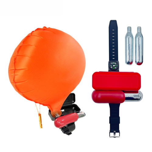 戶外運動遊泳釣魚潛水救生手環自動充氣遊泳救生急救手環防溺水環