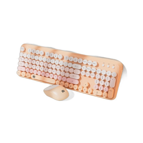 前行者V96無線鍵盤滑鼠龐克套裝按鍵靜音機械手感女生電腦辦公 前行者V96無線鍵盤滑鼠龐克套裝按鍵靜音機械手感女生電腦辦公