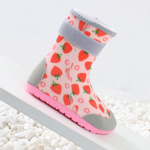 兒童高筒沙灘襪寶寶沙灘鞋赤足軟鞋趕海鞋潛水襪防割傷防滑沙灘襪