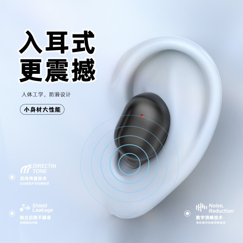 新款XG77跑馬燈無線藍牙耳機tws入耳式超長續航半透明太空艙耳機