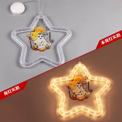 萬聖節發光巫師帽南瓜吸盤LED彩燈鬼節恐怖氛圍窗戶裝飾布置掛件 萬聖節發光巫師帽南瓜吸盤LED彩燈鬼節恐怖氛圍窗戶裝飾布置掛件