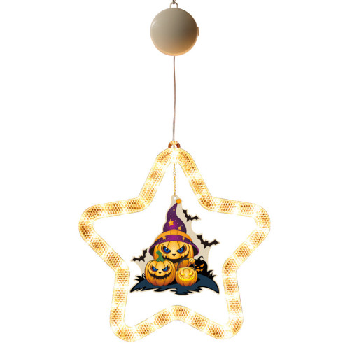 萬聖節發光巫師帽南瓜吸盤LED彩燈鬼節恐怖氛圍窗戶裝飾布置掛件 萬聖節發光巫師帽南瓜吸盤LED彩燈鬼節恐怖氛圍窗戶裝飾布置掛件