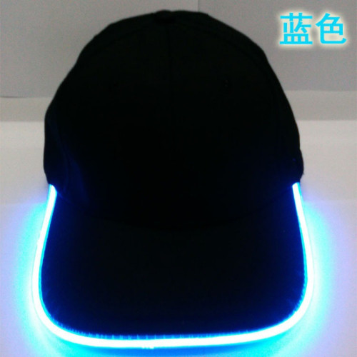 LED發光鴨舌帽光纖閃光棒球帽遮陽帽太陽帽戶外發光休閒帽 光纖螢 LED發光鴨舌帽光纖閃光棒球帽遮陽帽太陽帽戶外發光休閒帽 光纖螢