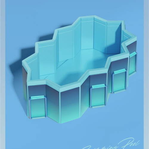 戶外免充氣泳池折曡遊泳池庭院兒童戯水池折曡大型家庭夾網支架池