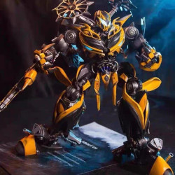 正版變形玩具大黃蜂1比18 百分之75合金雙頭雕不可變超可動模型