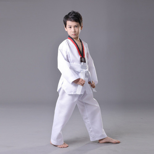 跆拳道服裝棉質長袖短袖柔道服訓練服武術服吸汗透氣跆拳道訓練服 跆拳道服裝棉質長袖短袖柔道服訓練服武術服吸汗透氣跆拳道訓練服