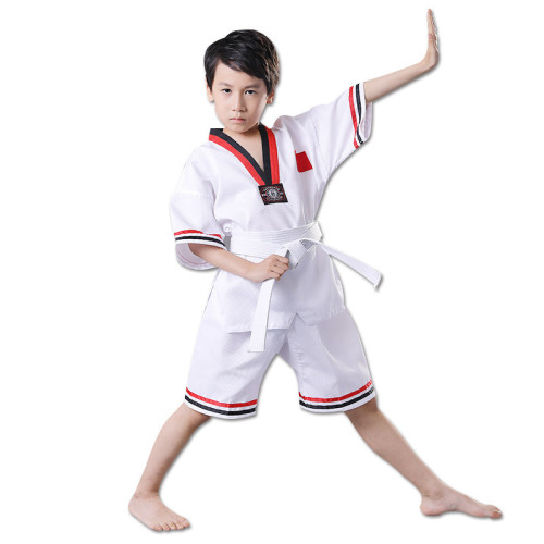 跆拳道服裝棉質長袖短袖柔道服訓練服武術服吸汗透氣跆拳道訓練服 跆拳道服裝棉質長袖短袖柔道服訓練服武術服吸汗透氣跆拳道訓練服