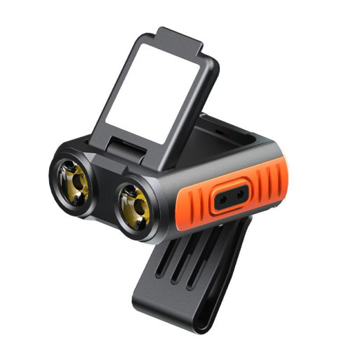 新款感應帽燈雙光可折曡頭燈 Type-C充電多功能頭戴式夜釣燈 新款感應帽燈雙光可折曡頭燈 Type-C充電多功能頭戴式夜釣燈