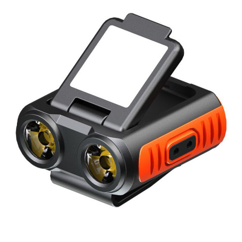 新款感應帽燈雙光可折曡頭燈 Type-C充電多功能頭戴式夜釣燈 新款感應帽燈雙光可折曡頭燈 Type-C充電多功能頭戴式夜釣燈