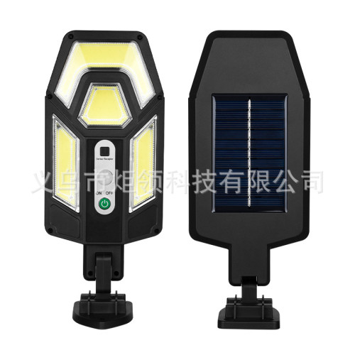 LED戶外太陽能路燈新款人體感應庭院燈帶遙控壁燈 防水花園燈 LED戶外太陽能路燈新款人體感應庭院燈帶遙控壁燈 防水花園燈