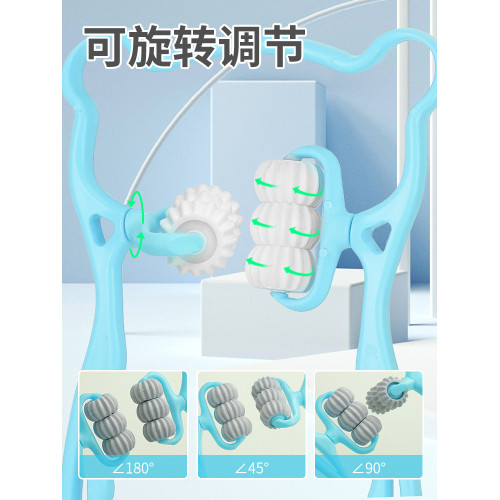 手動頸椎按摩器夾脖子肩頸按摩神器頸背腰部多功能揉捏疏通儀家用