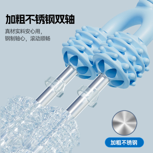 十輪按摩棒瑜珈狼牙按摩棒感統按摩小腿肌肉放松滾輪軸按摩器