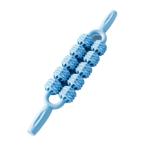 十輪按摩棒瑜珈狼牙按摩棒感統按摩小腿肌肉放松滾輪軸按摩器