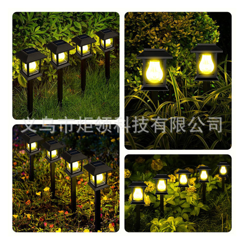 太陽能戶外草坪燈防水鎢絲花園燈走道地插燈氛圍裝飾庭院燈 太陽能戶外草坪燈防水鎢絲花園燈走道地插燈氛圍裝飾庭院燈