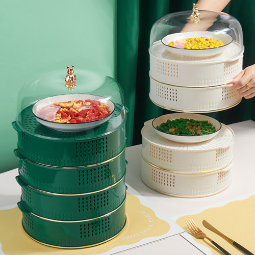 蓋菜罩子家用餐桌罩飯菜罩賸飯賸菜食物遮塵神器防蒼蠅多層收納架 蓋菜罩子家用餐桌罩飯菜罩賸飯賸菜食物遮塵神器防蒼蠅多層收納架