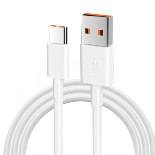 6A超級快充數據線Type-c閃充 適用華爲榮耀蘋果手機66w充電線