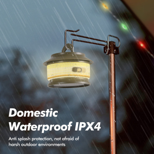 20米卷尺露營燈戶外帳篷營地氛圍燈RGB彩光USB充電防水可攜式收納