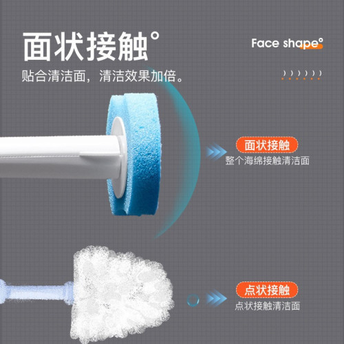 一次性馬桶刷可替換刷頭家用洗厠所神器衛生間專用可拋海綿清潔刷 一次性馬桶刷可替換刷頭家用洗厠所神器衛生間專用可拋海綿清潔刷