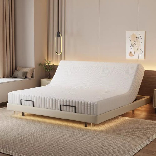 多功能電動智能無床頭懸浮床主臥雙人現代簡約可升降全自動床架 多功能電動智能無床頭懸浮床主臥雙人現代簡約可升降全自動床架