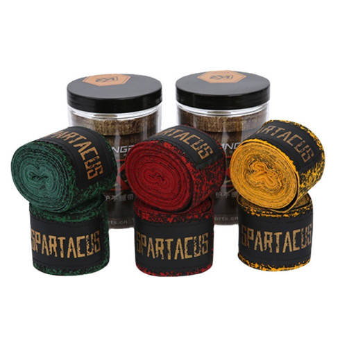 斯巴達拳擊護手綁帶繃帶呢絨高彈力繃帶運動拳繃帶健身護手腕纏手