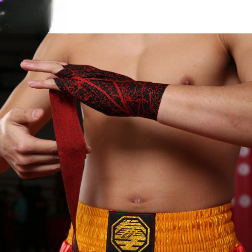 拳擊護手繃帶呢絨高彈散打健身格鬭泰拳散打泰拳格鬭纏手帶運動吸 拳擊護手繃帶呢絨高彈散打健身格鬭泰拳散打泰拳格鬭纏手帶運動吸