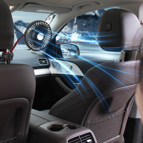 車用電風扇小汽車內專用12v24v大貨車大風力usb強力座椅後排靜音 車用電風扇小汽車內專用12v24v大貨車大風力usb強力座椅後排靜音