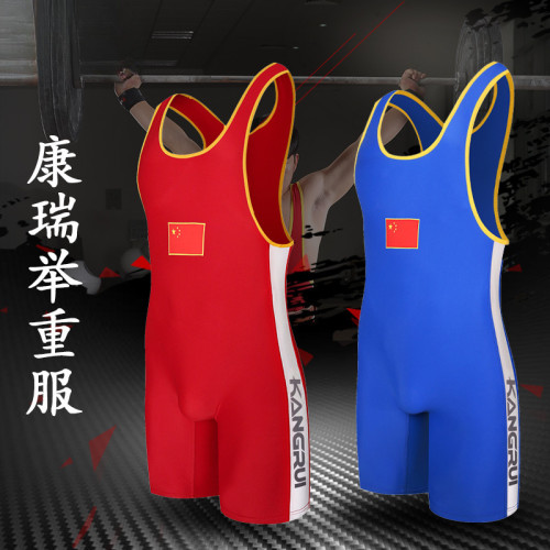 訓練專業比賽擧重服男女加大碼摔跤服連體男自由式摔跤服自由擧重 訓練專業比賽擧重服男女加大碼摔跤服連體男自由式摔跤服自由擧重