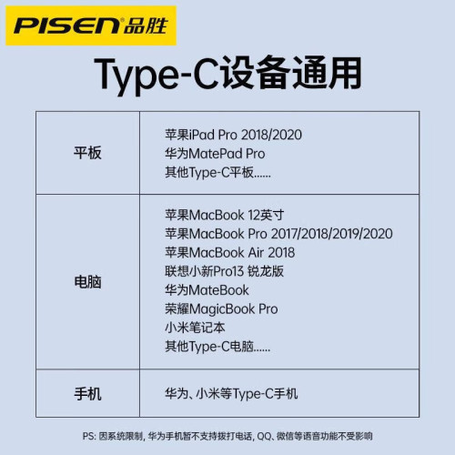 品勝Type-C轉3.5mm圓孔耳機轉接線頭音頻數字解碼適用蘋果16P電腦 品勝Type-C轉3.5mm圓孔耳機轉接線頭音頻數字解碼適用蘋果16P電腦