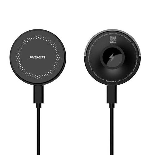 品勝15W無線MagSafe透明磁吸快充蘋果充電器適用iPhone14Pro max