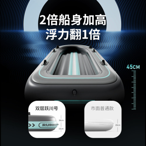 充氣沖鋒舟加厚戶外皮劃艇路亞艇釣魚下網船折曡漂流氣墊野釣小船